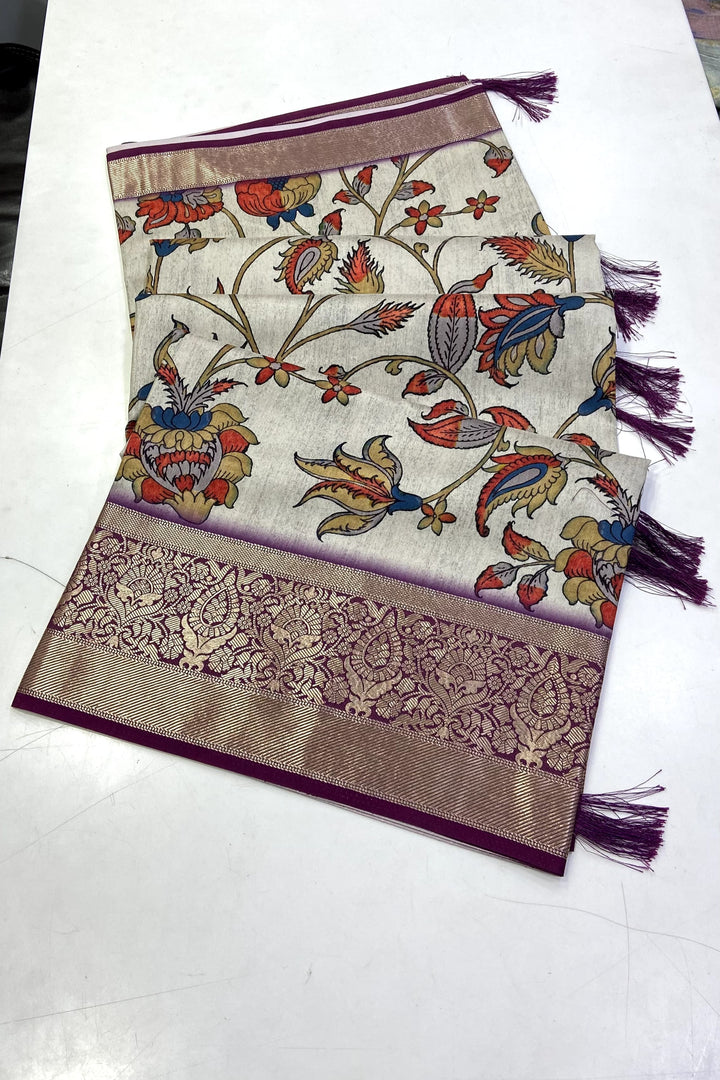 Classic Culture Tussar Silk Saree