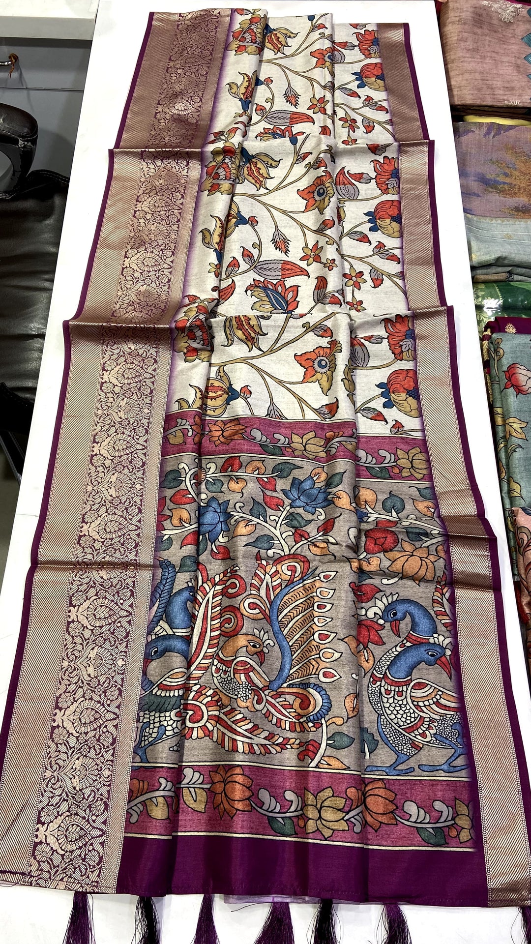 Classic Culture Tussar Silk Saree