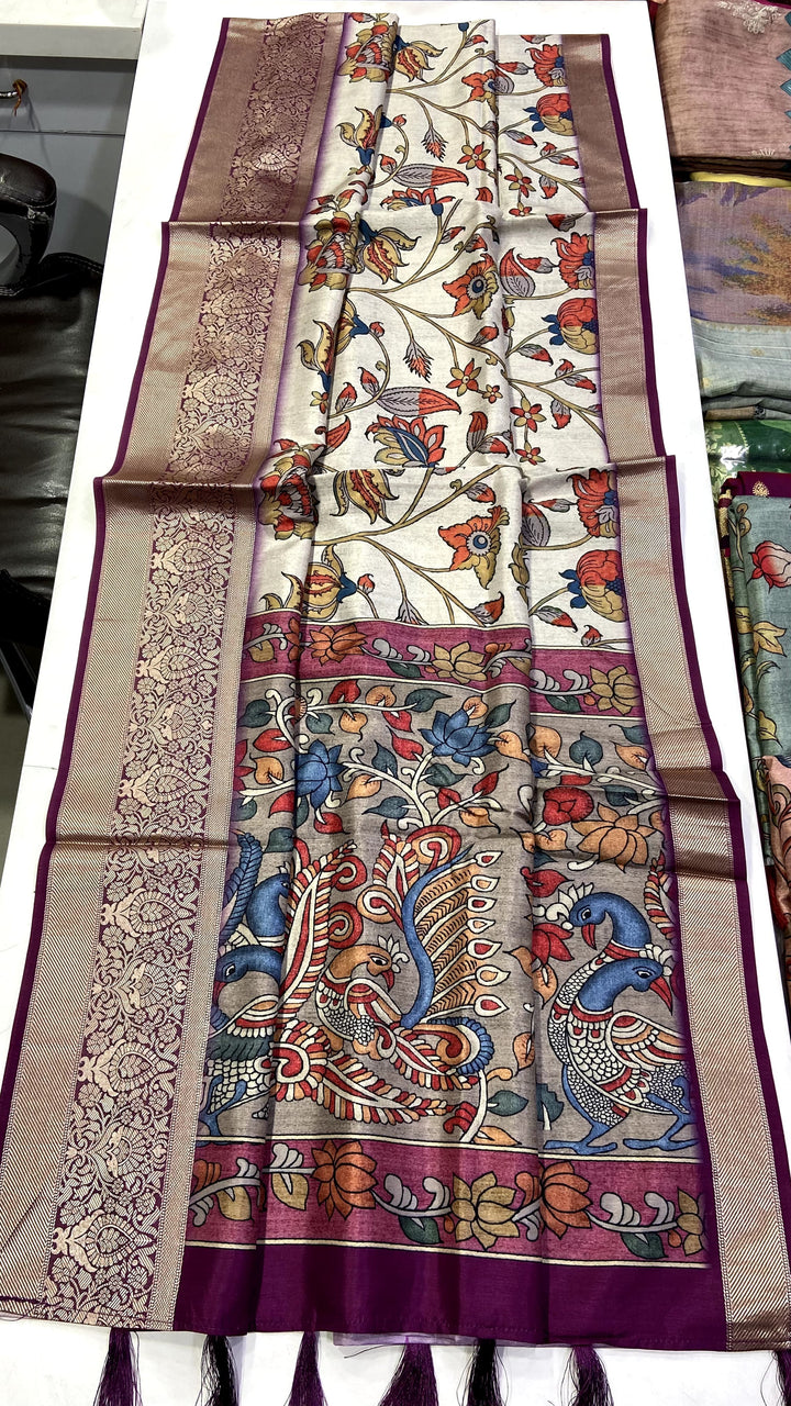 Classic Culture Tussar Silk Saree