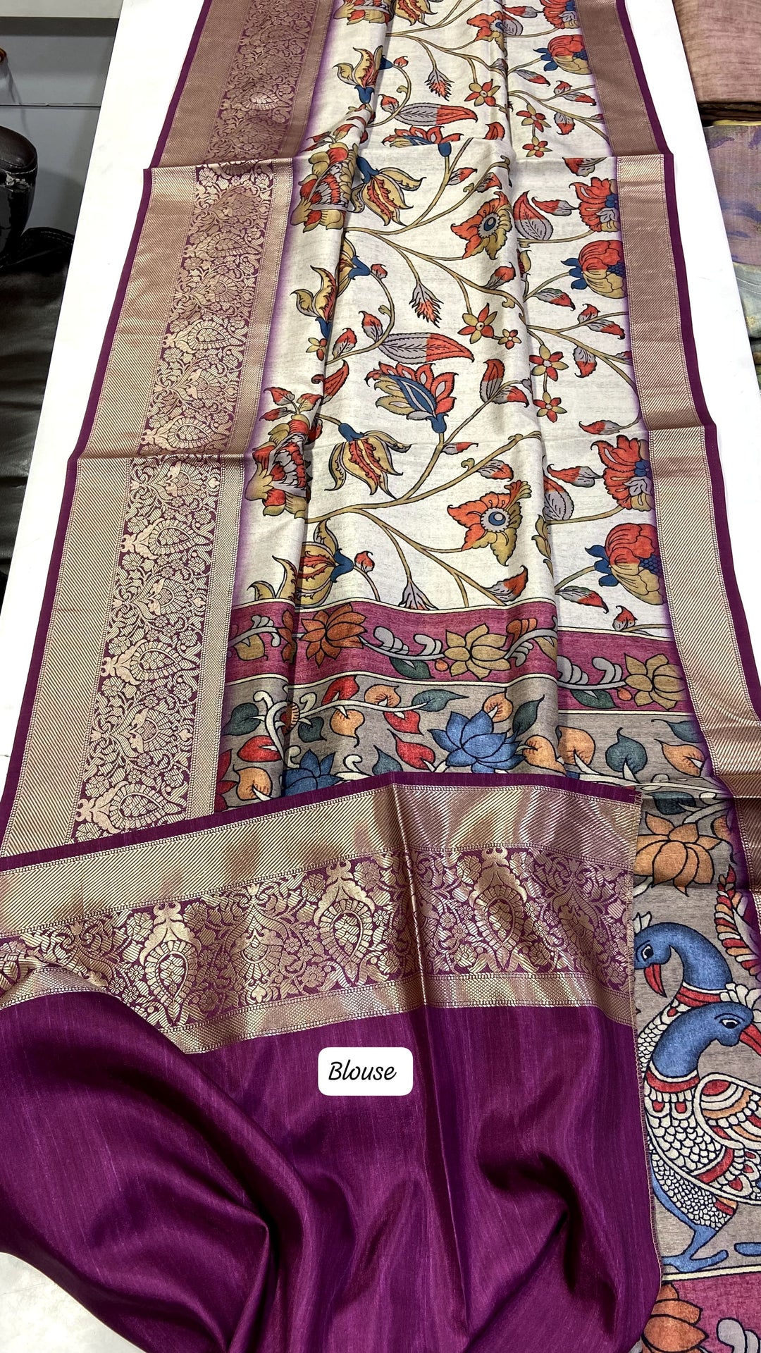 Classic Culture Tussar Silk Saree