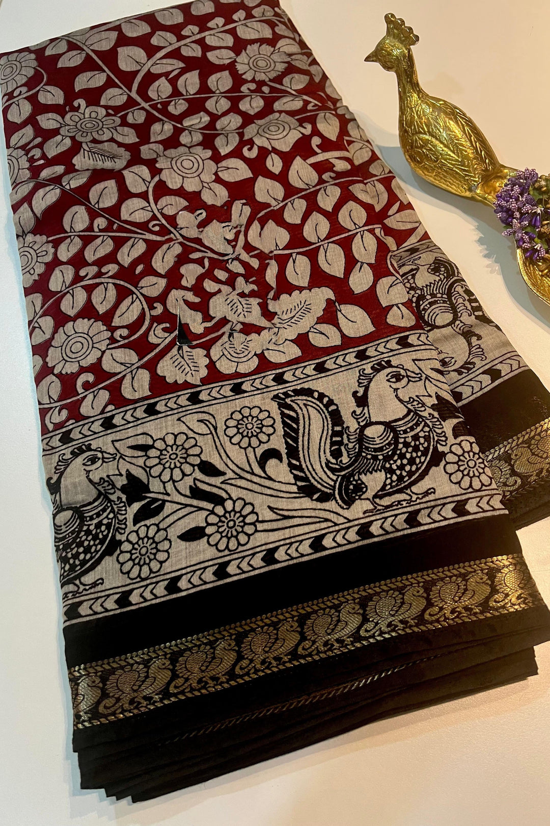 Dressed In Romance Mangalagiri Silk Saree