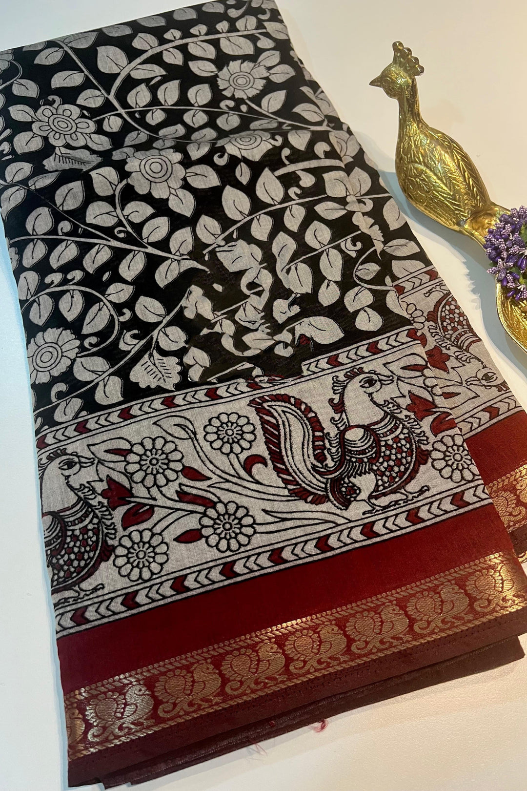 Dressed In Romance Mangalagiri Silk Saree