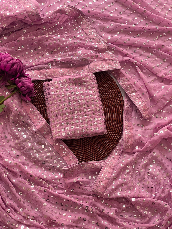 Stitch & Soul Georgette Silk Saree