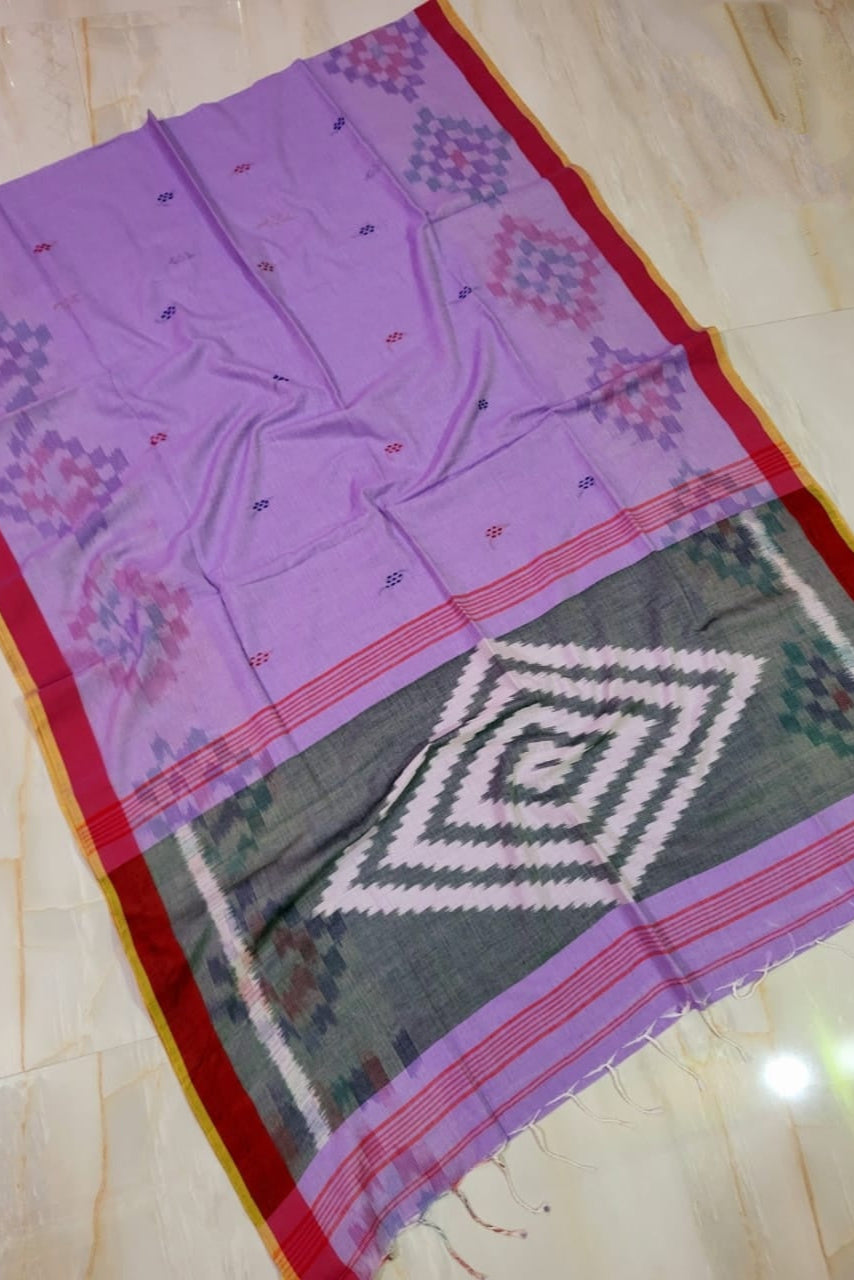 Ashar Alo Cotton Kotki Ikkat Saree