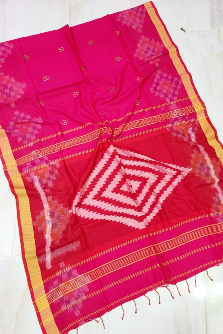 Ashar Alo Cotton Kotki Ikkat Saree