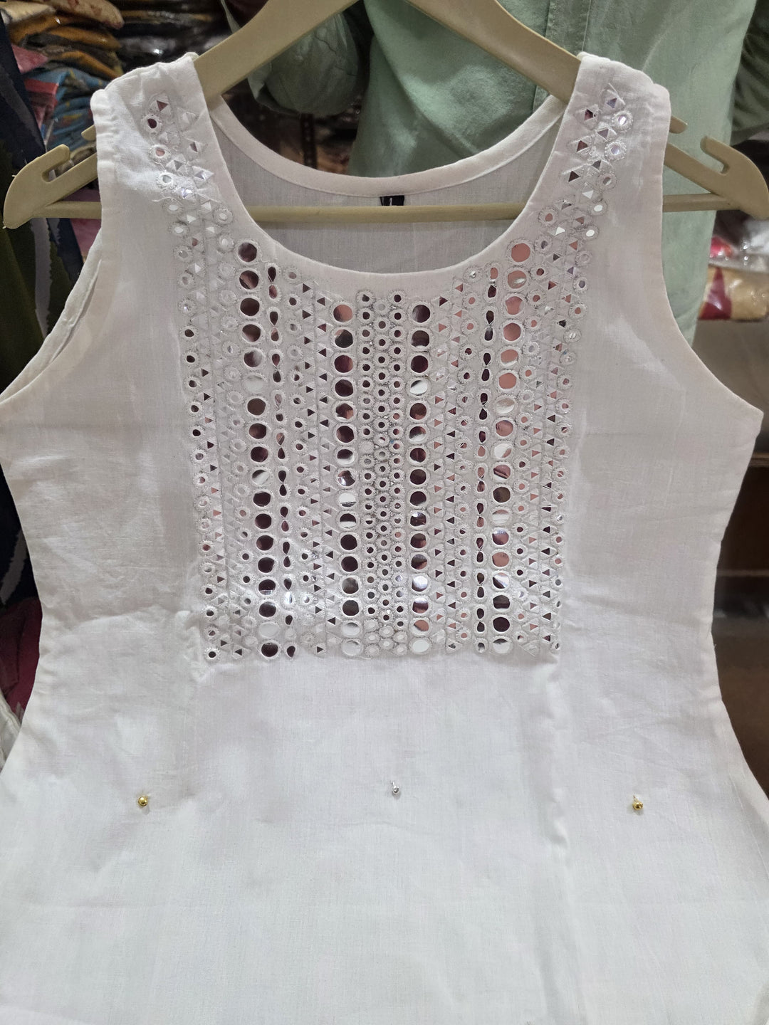 White Rose Cotton Coord Set