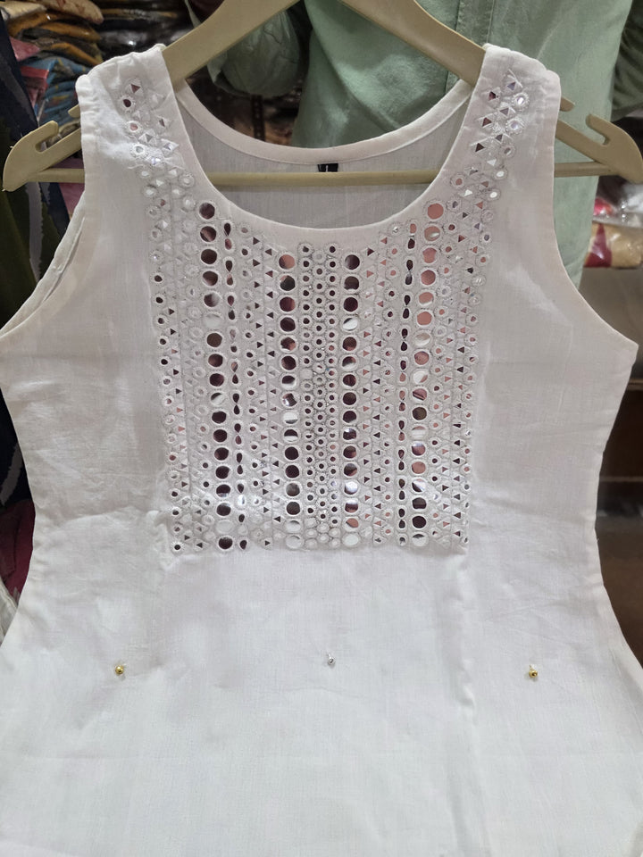 White Rose Cotton Coord Set