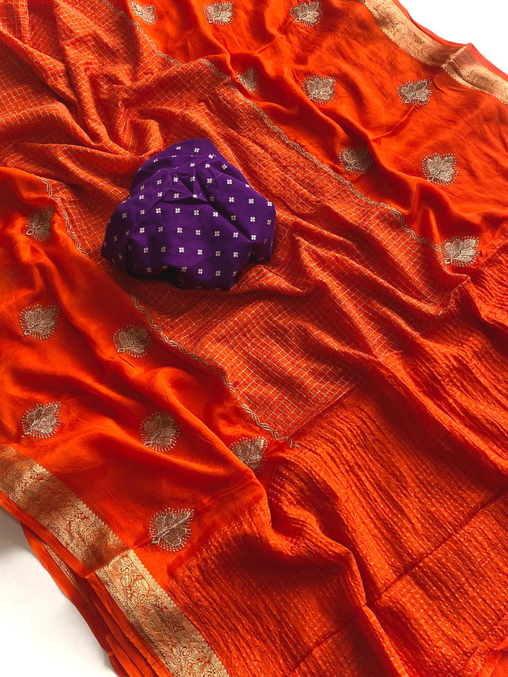 Glow All Night Chinnon Chiffon Saree