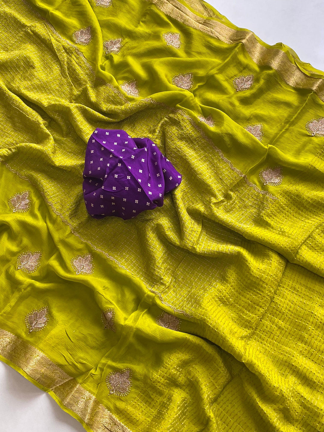 Glow All Night Chinnon Chiffon Saree