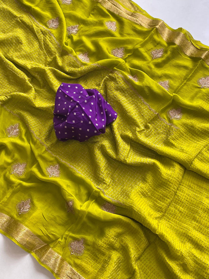 Glow All Night Chinnon Chiffon Saree