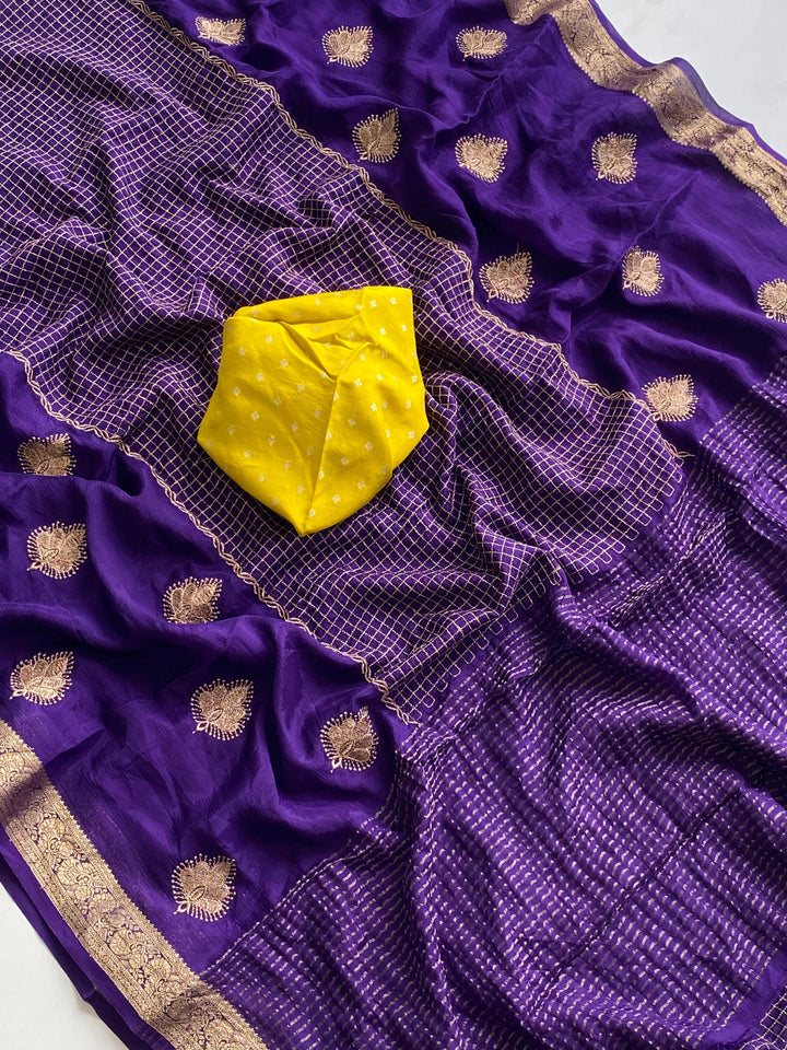 Glow All Night Chinnon Chiffon Saree