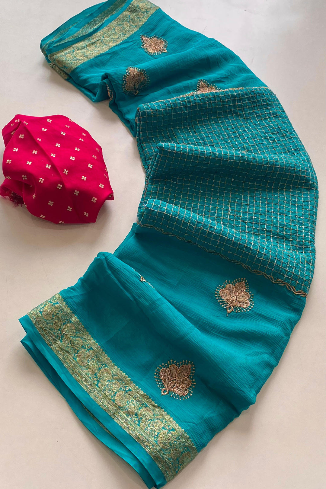 Glow All Night Chinnon Chiffon Saree