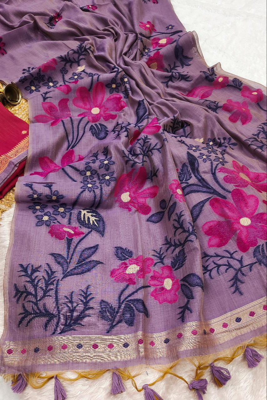 Aranya Aura Muga Cotton Saree