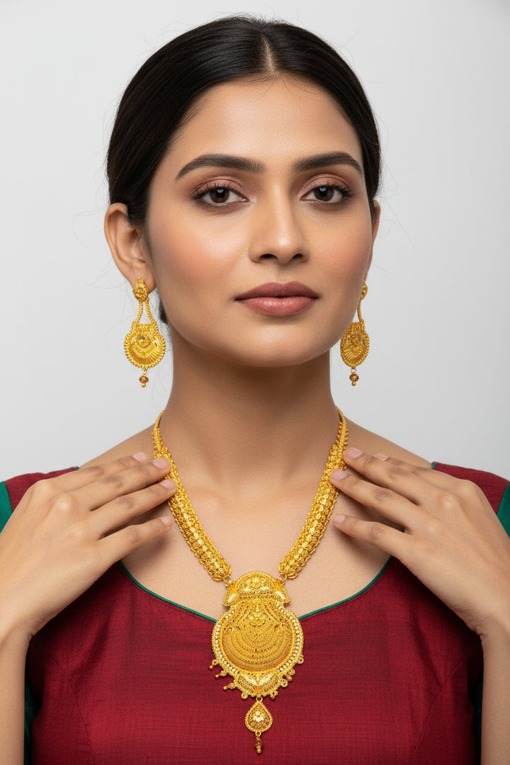 Inaya Gold Plated Sita Har Bridal Necklace set