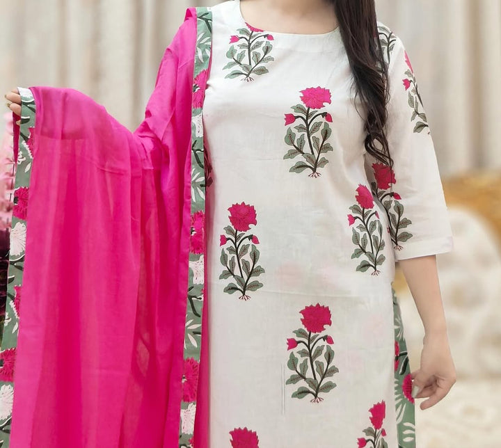 Aura of Fabric Cotton Kurti Set