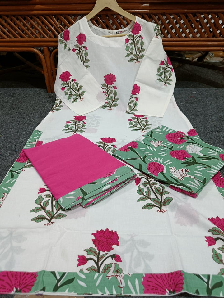 Aura of Fabric Cotton Kurti Set