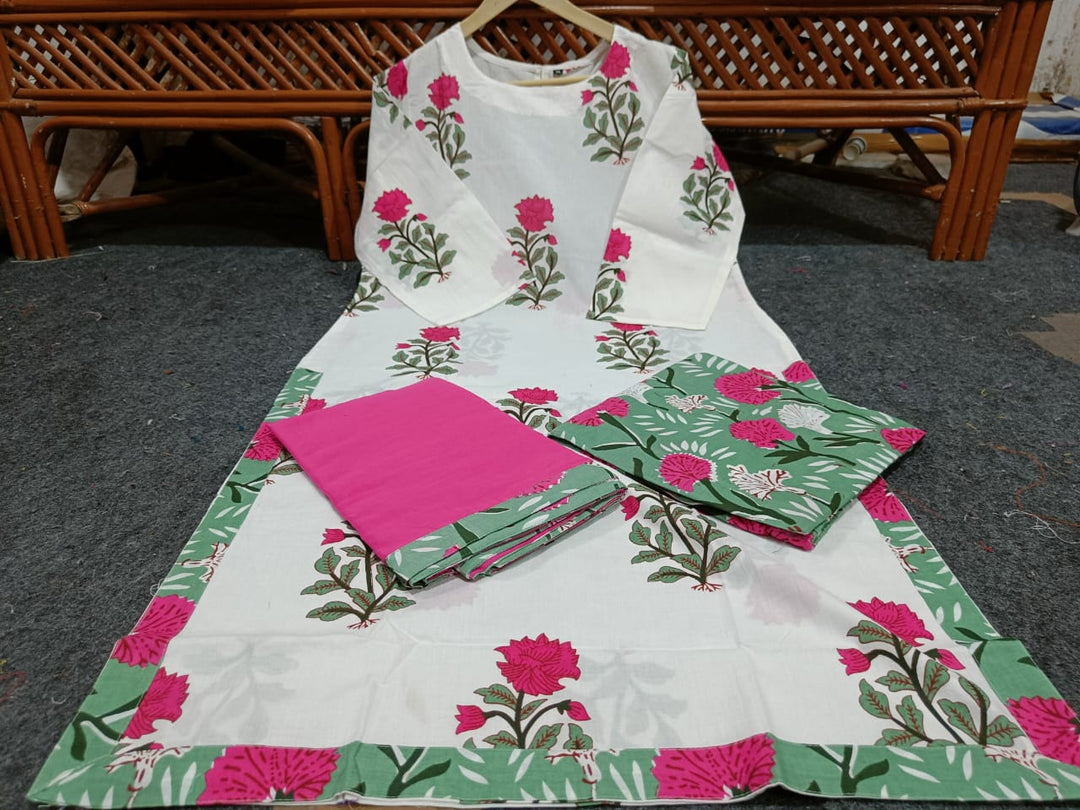 Aura of Fabric Cotton Kurti Set