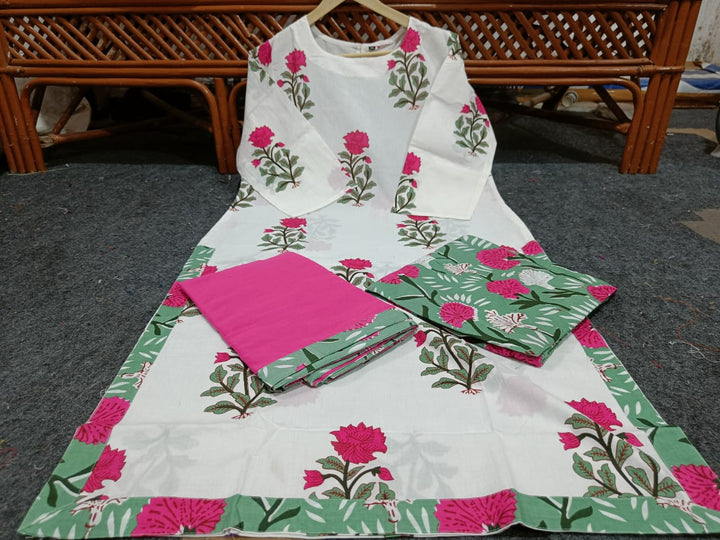 Aura of Fabric Cotton Kurti Set