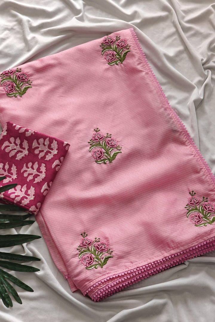 Pink Kota Doriya Saree