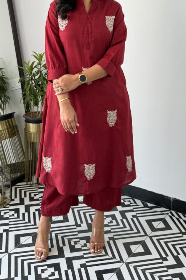 Owl World Cotton Coord Set