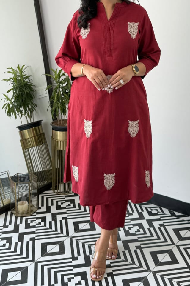 Owl World Cotton Coord Set