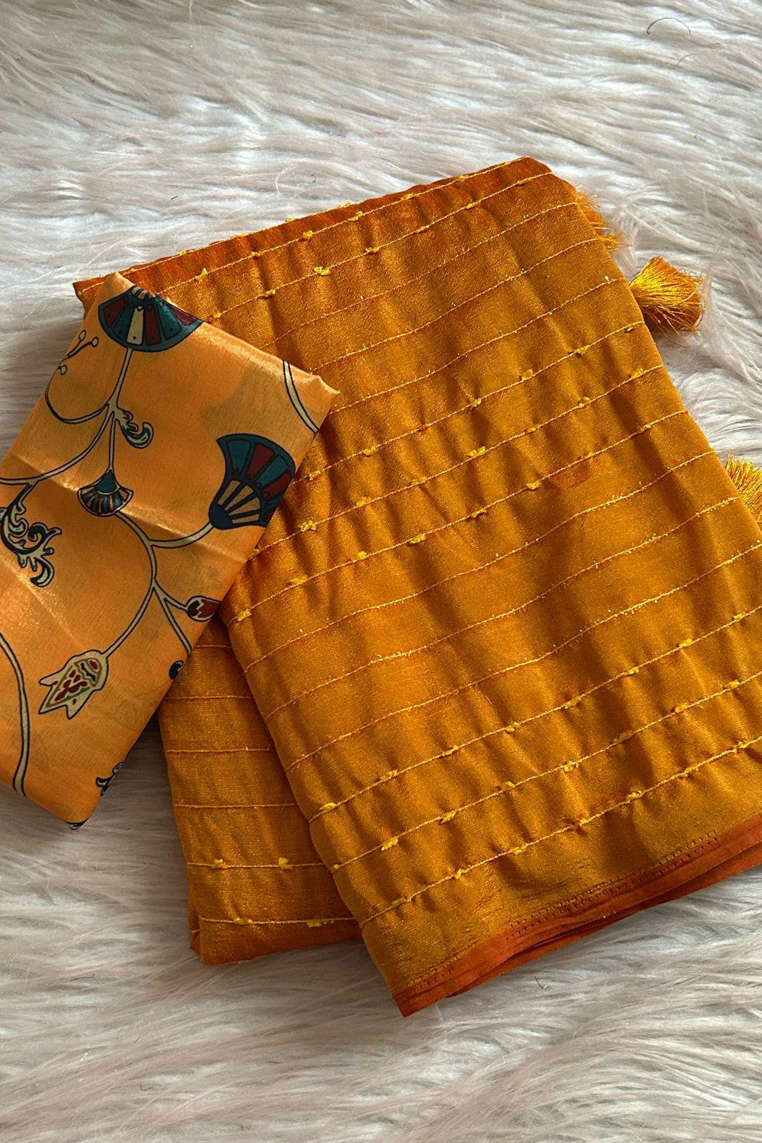 Bhoomi Saaj Kora Silk Saree