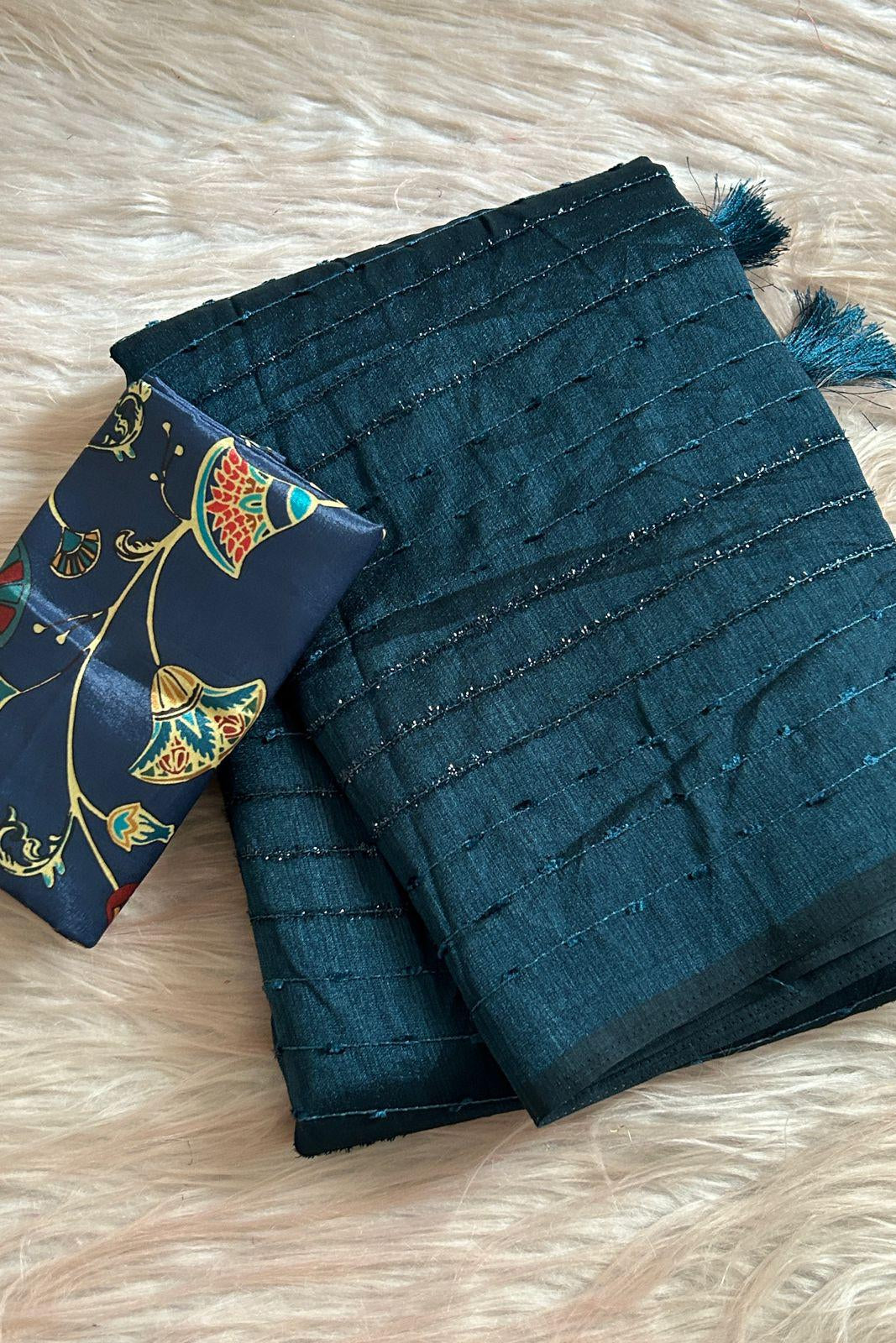 Bhoomi Saaj Kora Silk Saree