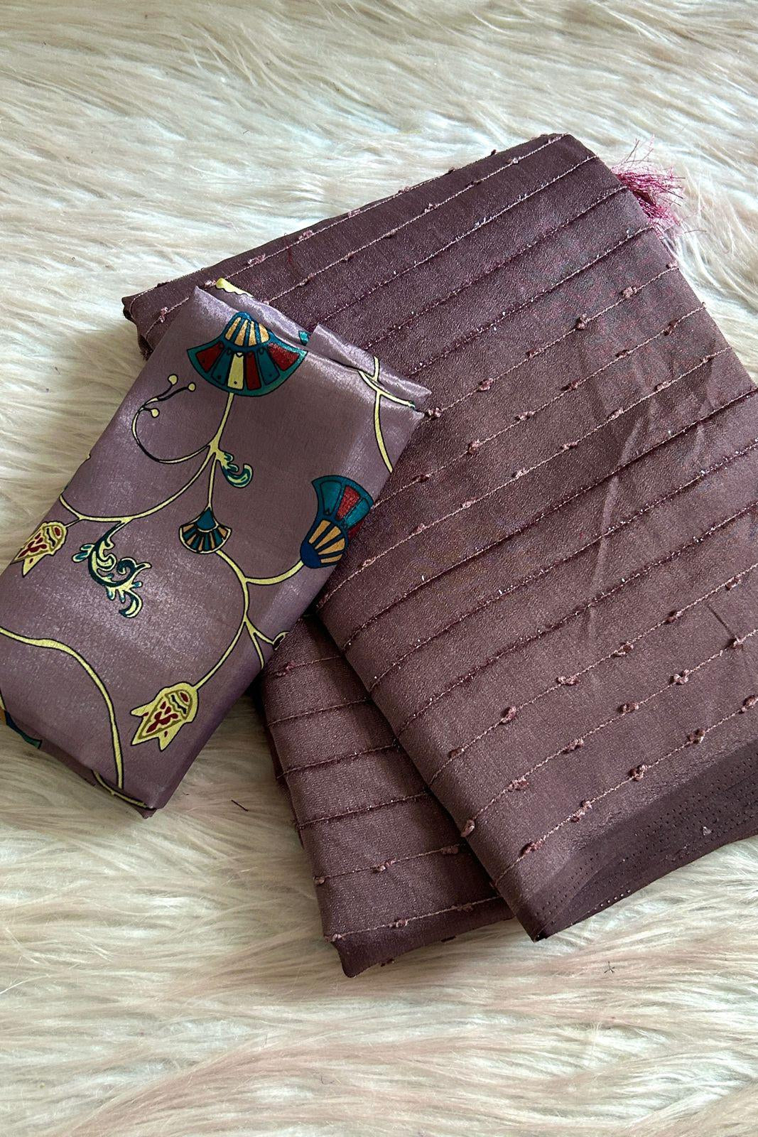 Bhoomi Saaj Kora Silk Saree