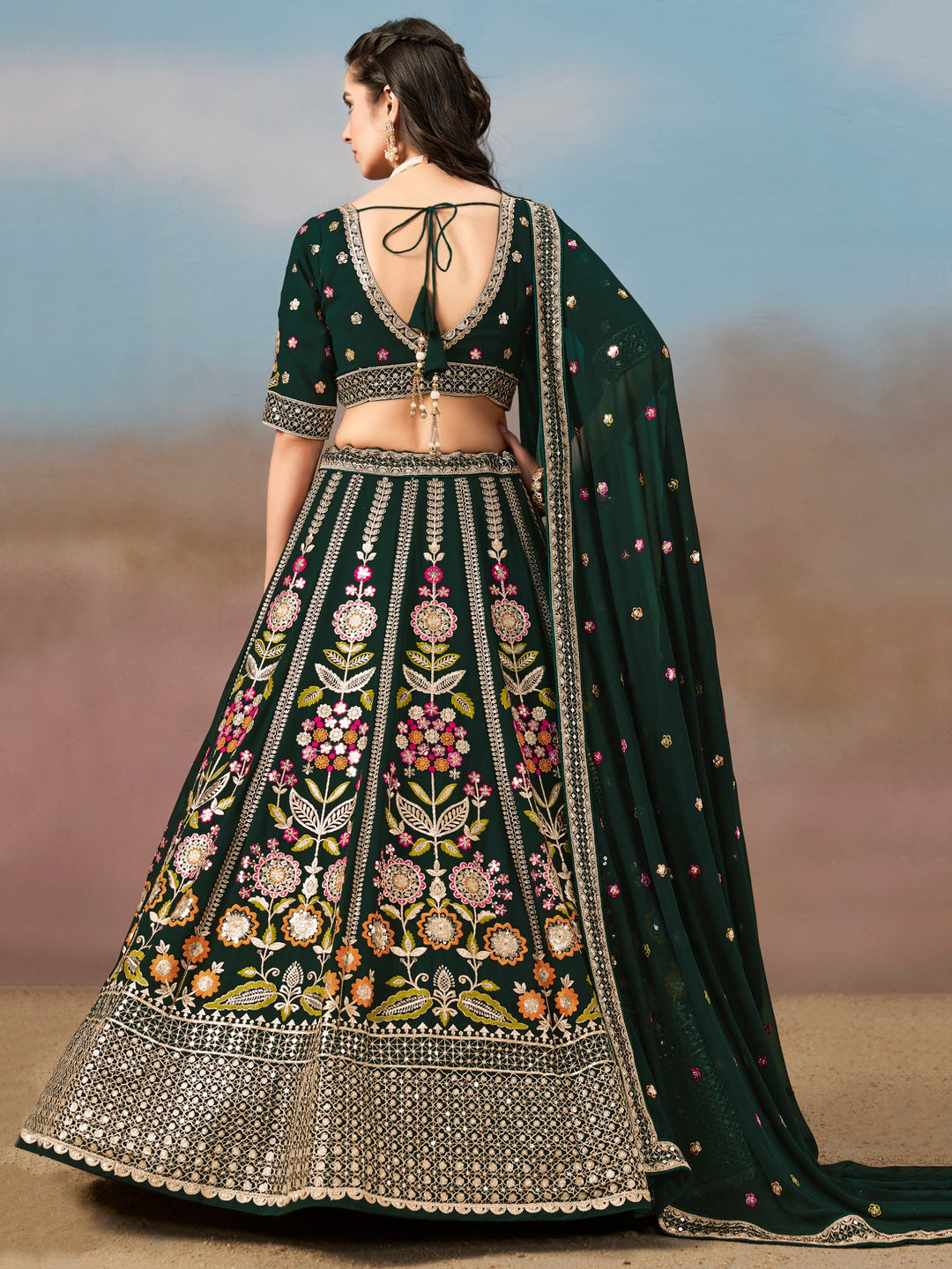 Devasena- The Ultimate Grace Of Georgette Lehenga