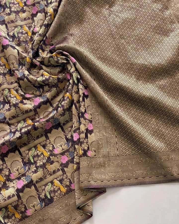Ritu Rajni Kora Organza Silk Saree