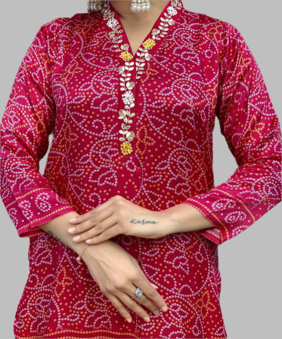 Raining With Me Silk Kurti Set