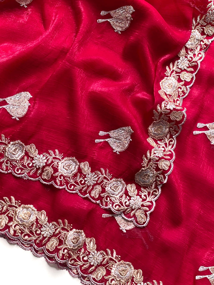 Ethnic Roots Crush Jimmy Choo Silk Saree