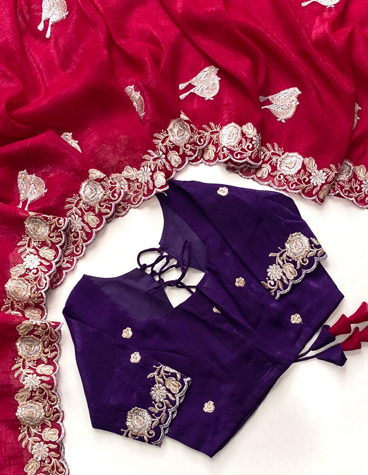 Ethnic Roots Crush Jimmy Choo Silk Saree