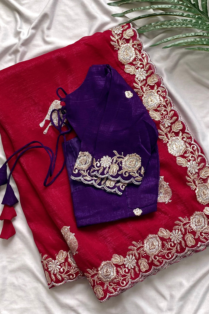 Ethnic Roots Crush Jimmy Choo Silk Saree