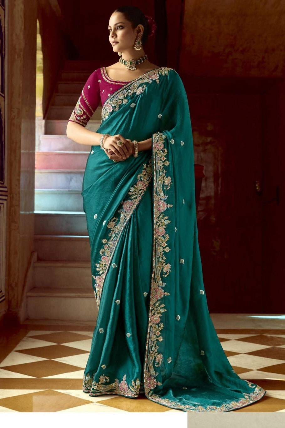 Looks Beautiful Fancy Silk Saree