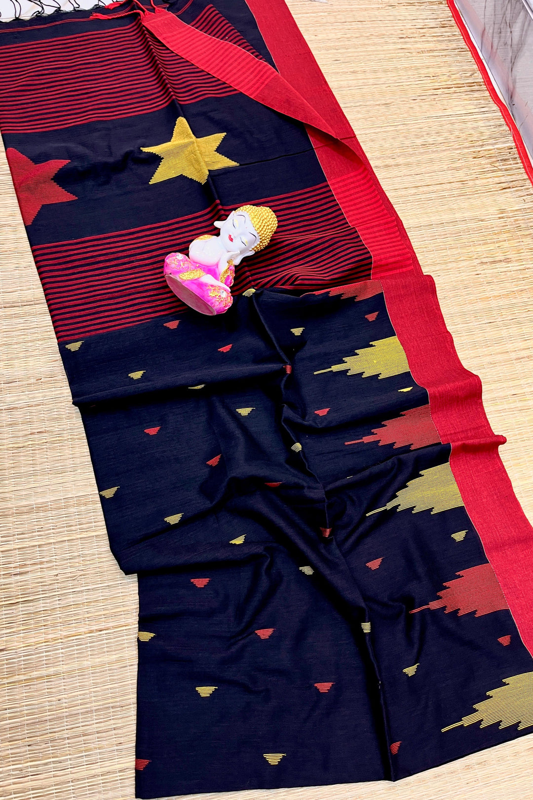 Monimala Temple Border Khadi Cotton Saree