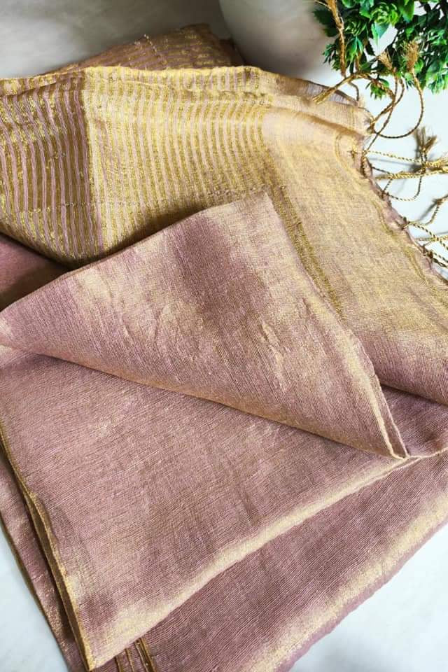 Sonar Sutra Tissue Linen Saree