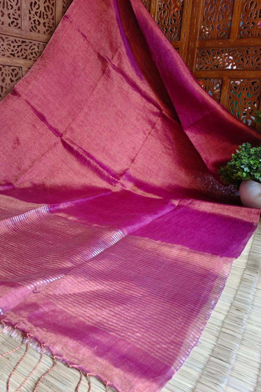 Sonar Sutra Tissue Linen Saree