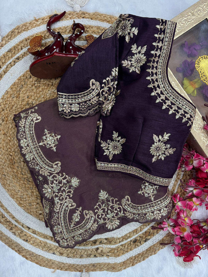 Actress Divyanka Tripathi Inspired Fancy Silk Saree