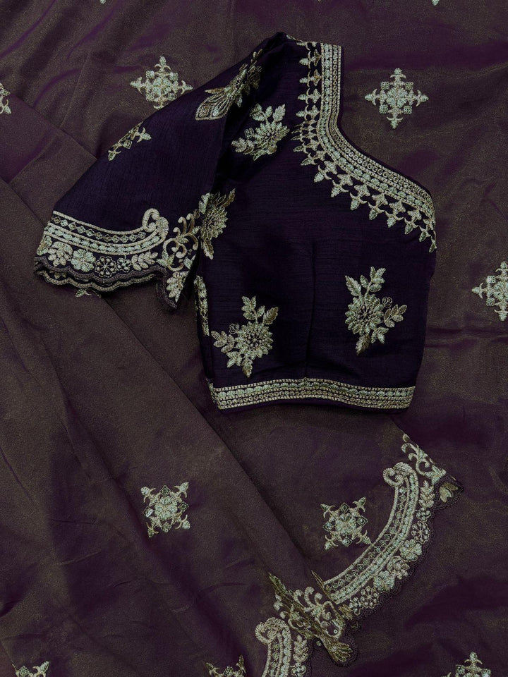 Actress Divyanka Tripathi Inspired Fancy Silk Saree