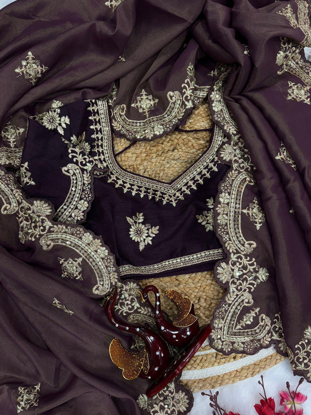 Actress Divyanka Tripathi Inspired Fancy Silk Saree