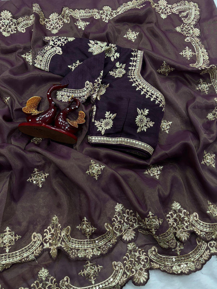 Actress Divyanka Tripathi Inspired Fancy Silk Saree