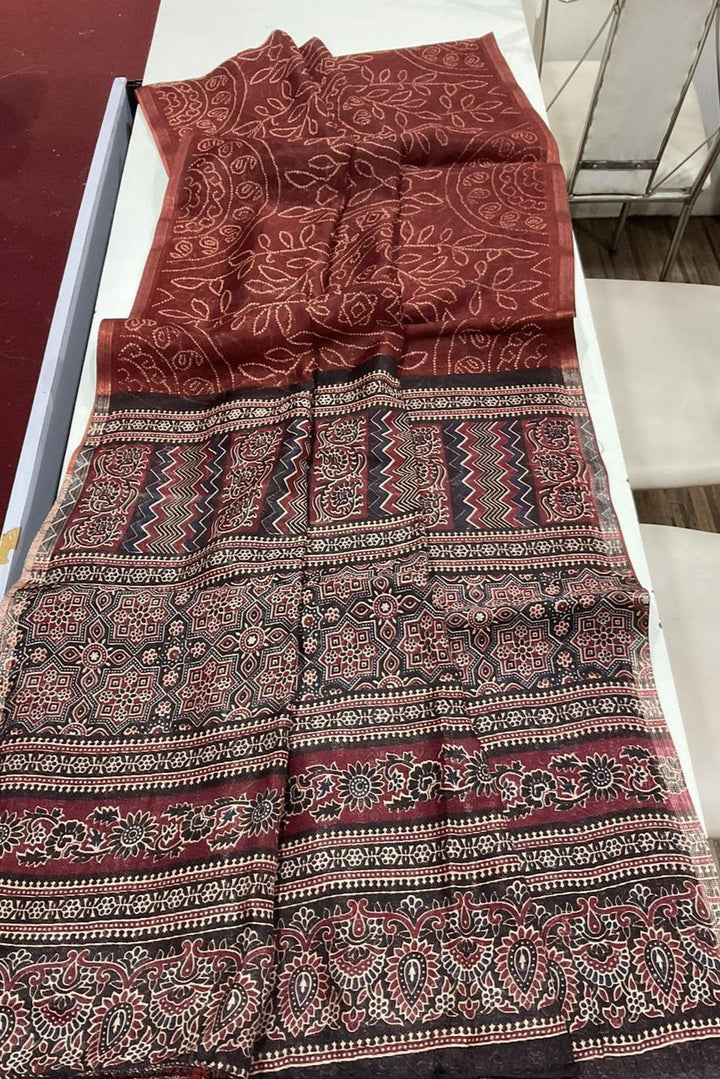 Shades Of Linen Designer Linen Saree