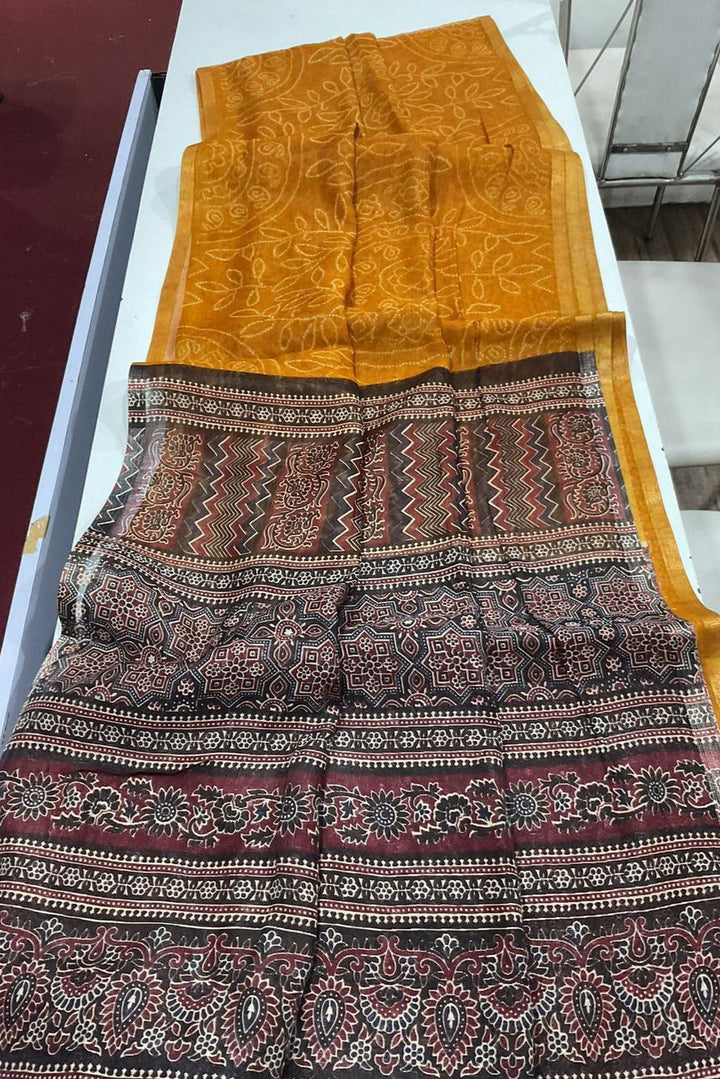 Shades Of Linen Designer Linen Saree