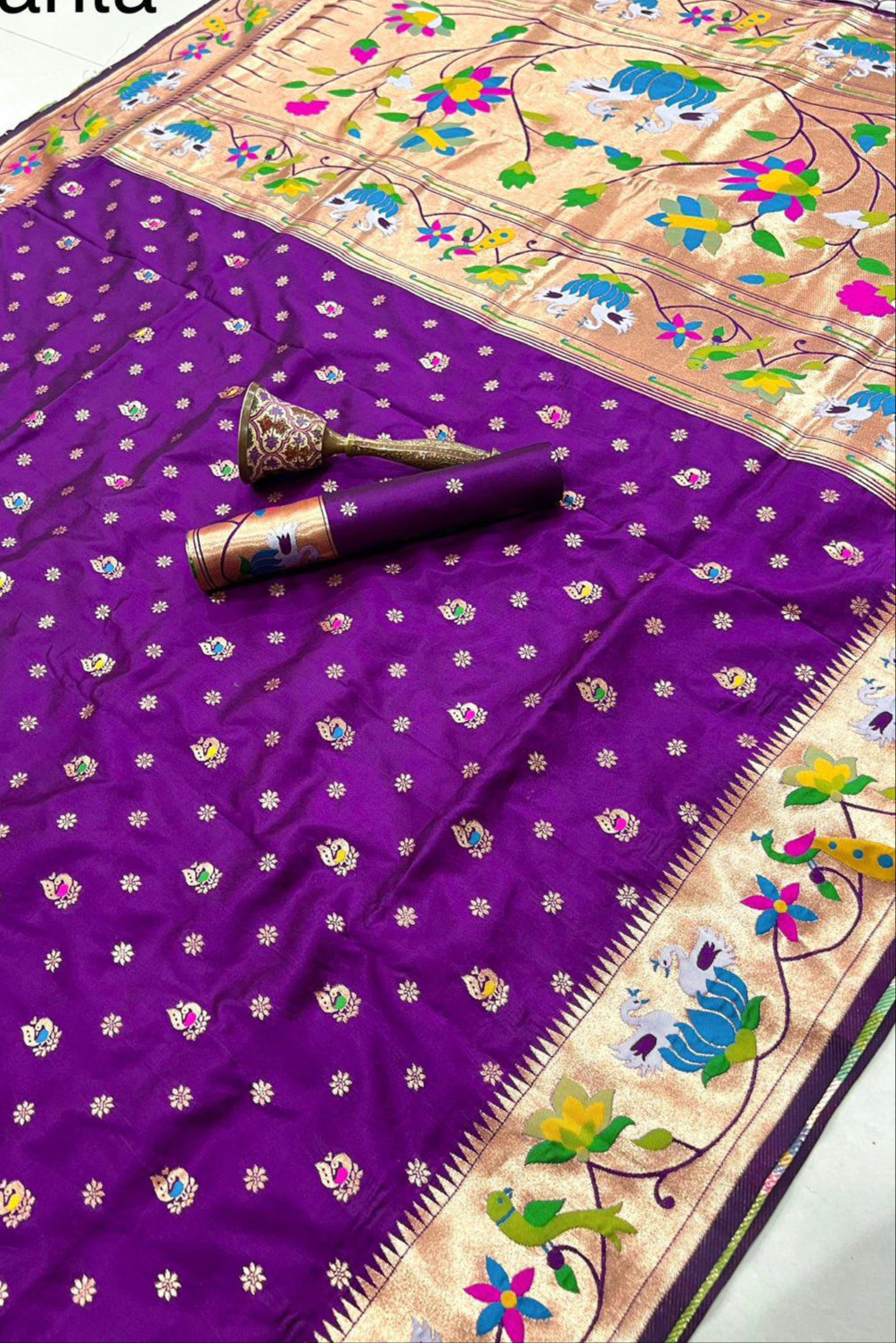 Fly In Tradition Kanchivaram Paithani Silk Saree