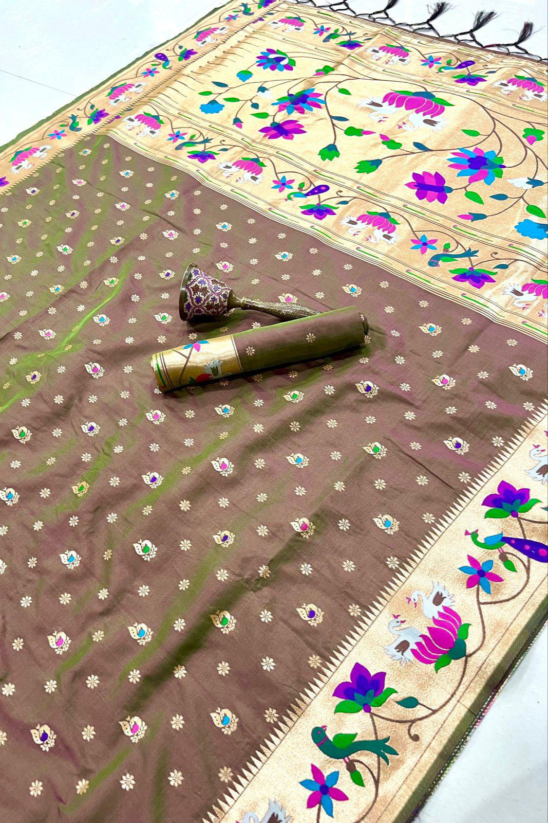 Fly In Tradition Kanchivaram Paithani Silk Saree