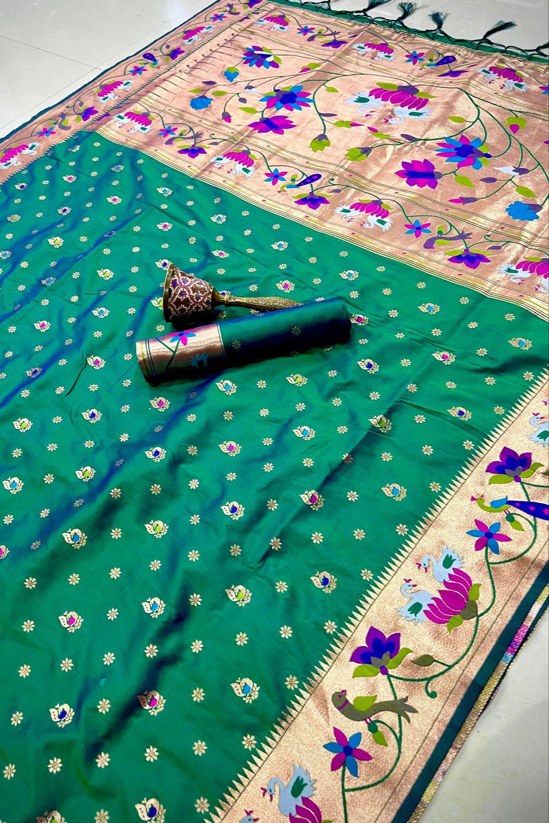 Fly In Tradition Kanchivaram Paithani Silk Saree