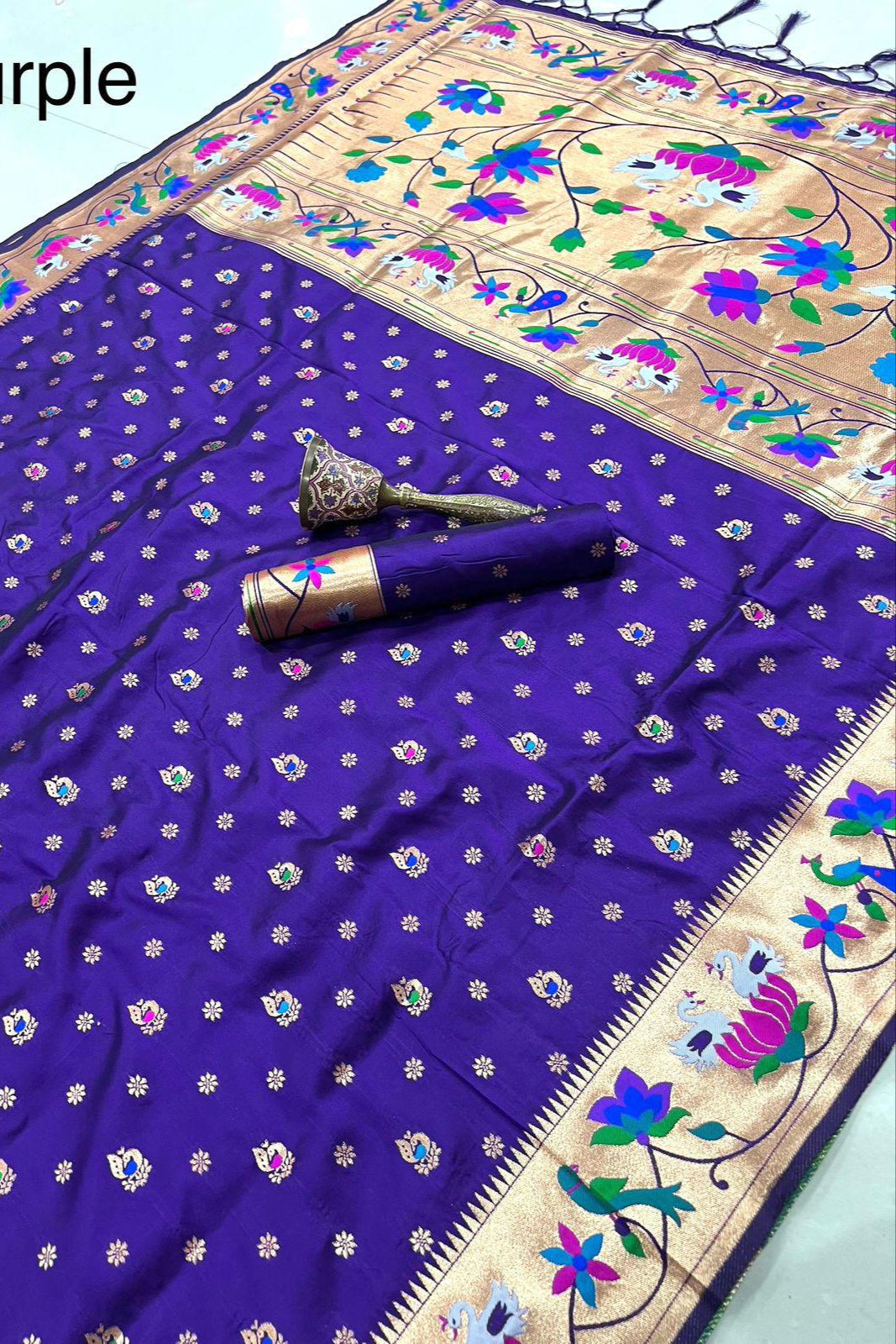Fly In Tradition Kanchivaram Paithani Silk Saree