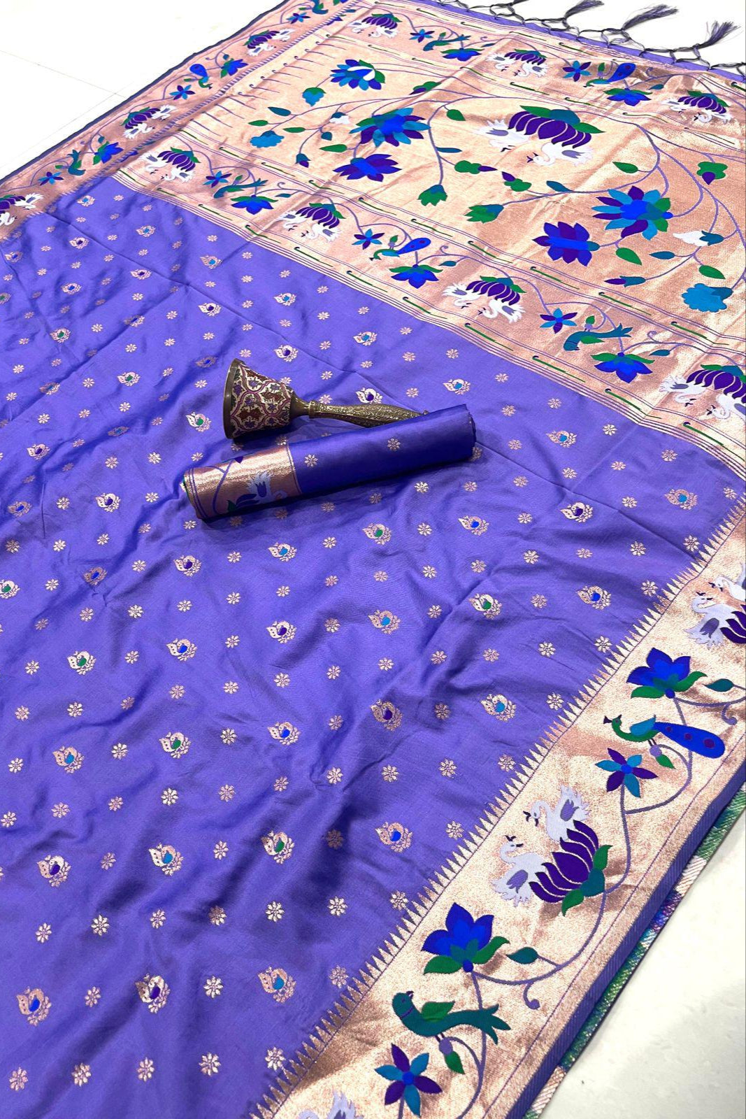 Fly In Tradition Kanchivaram Paithani Silk Saree
