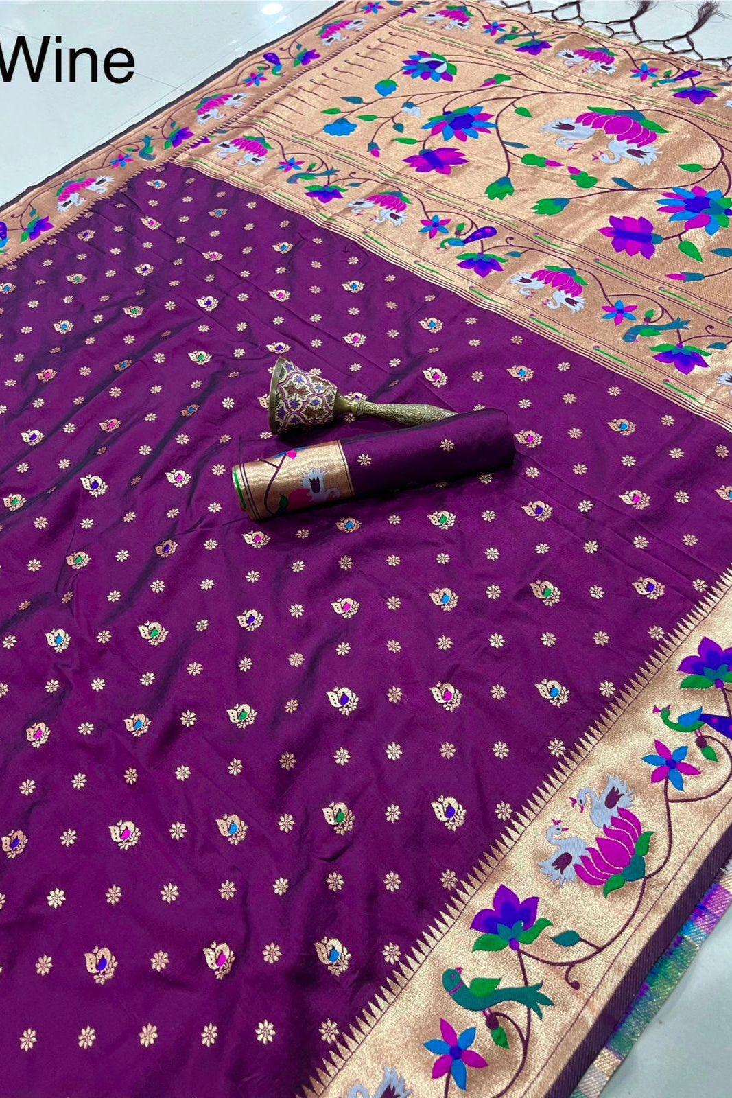 Fly In Tradition Kanchivaram Paithani Silk Saree